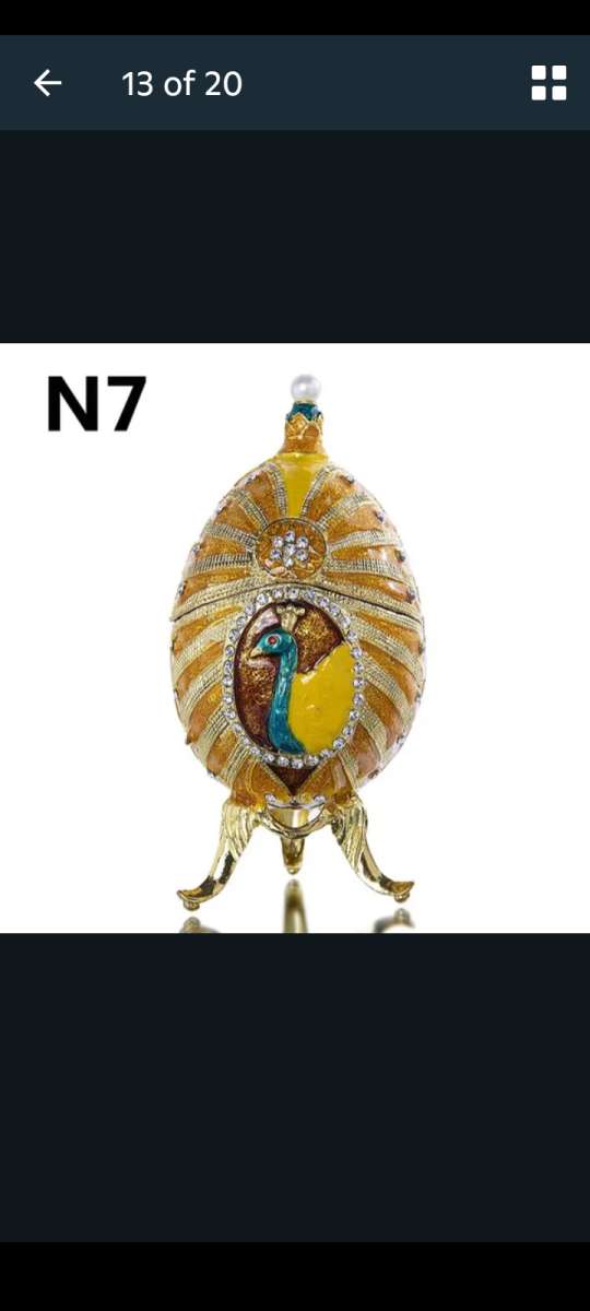 Decorative Egg Shaped Jewerly Boxes