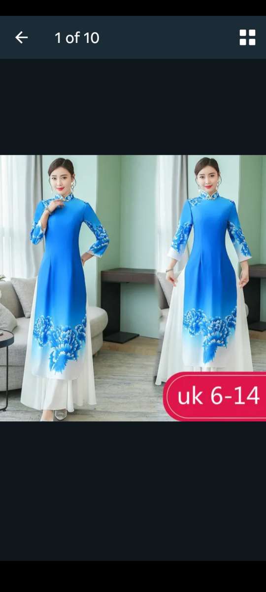 Blue Asain Womens Outfit