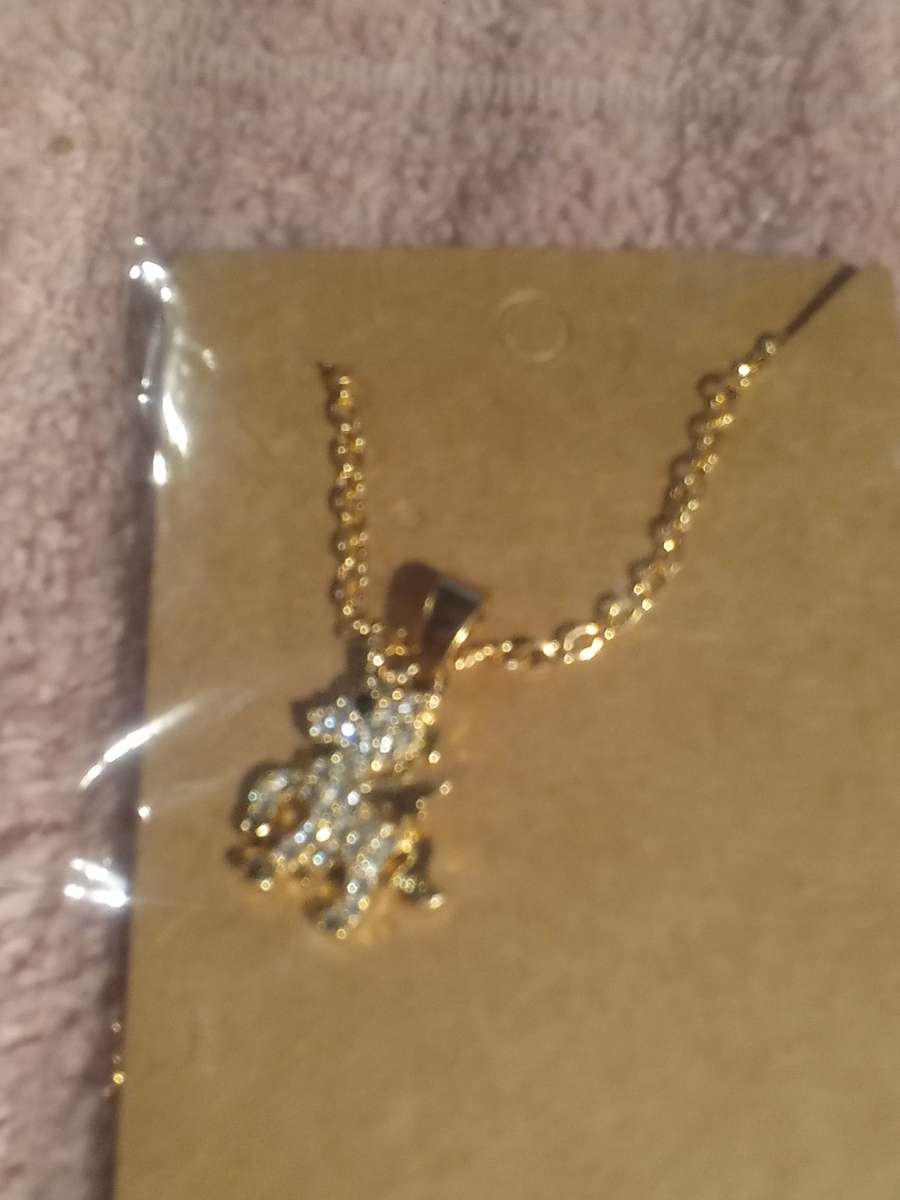 gold plated unicorn necklace