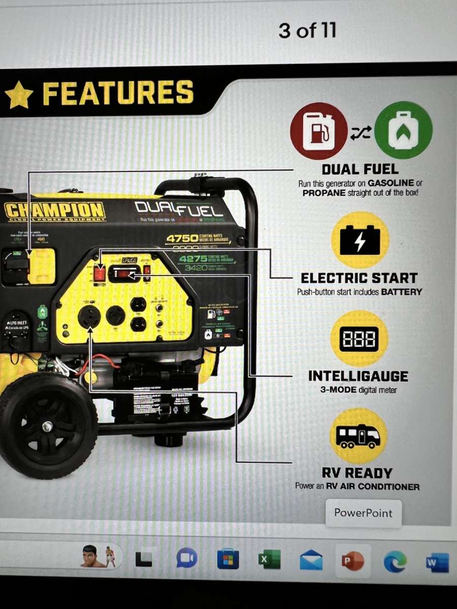 generator gas and propane