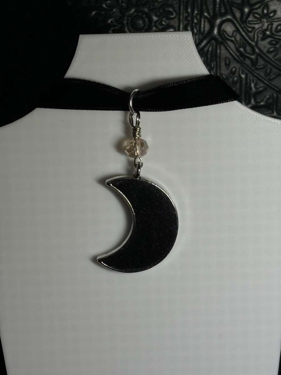 Crystal Crescent Choker