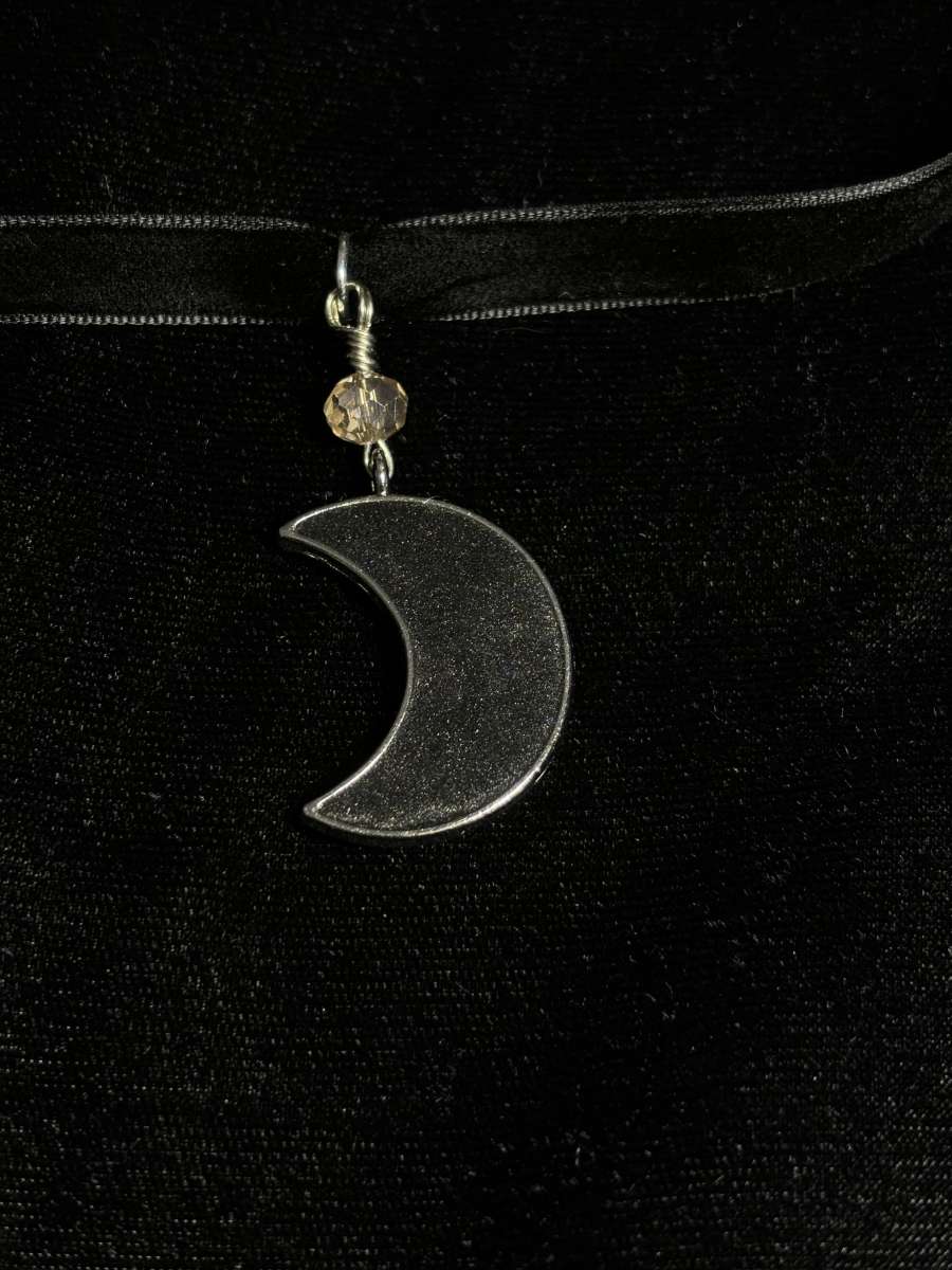 Crystal Crescent Choker