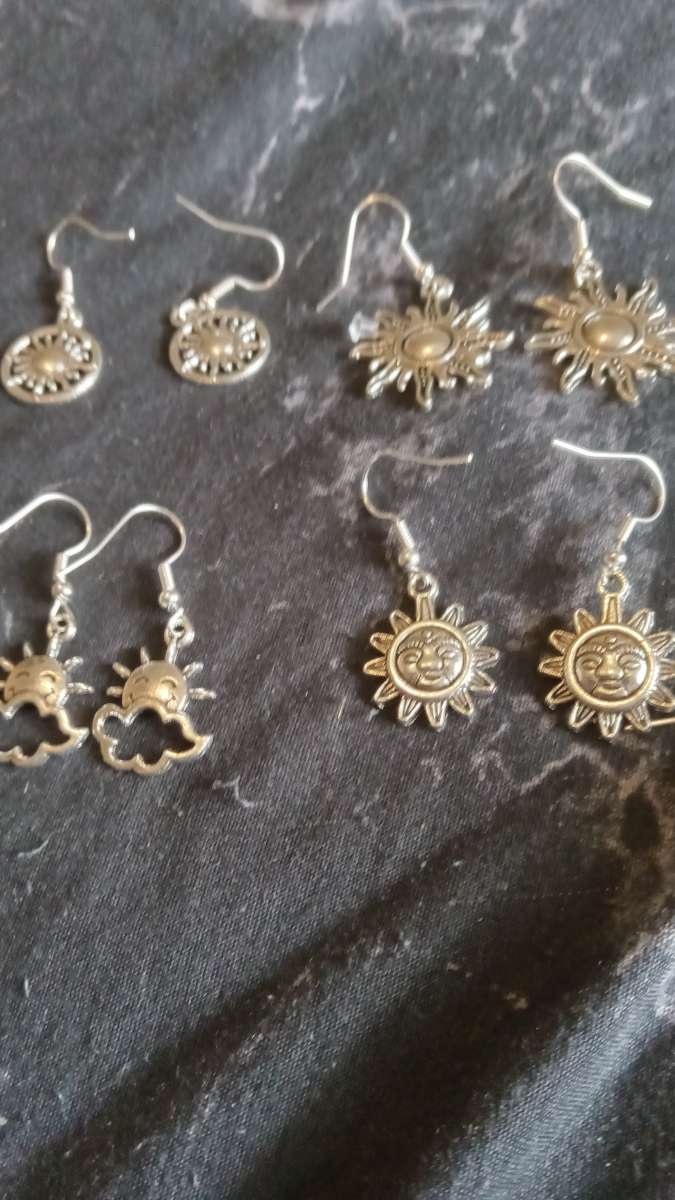 Sun Themed Earrings