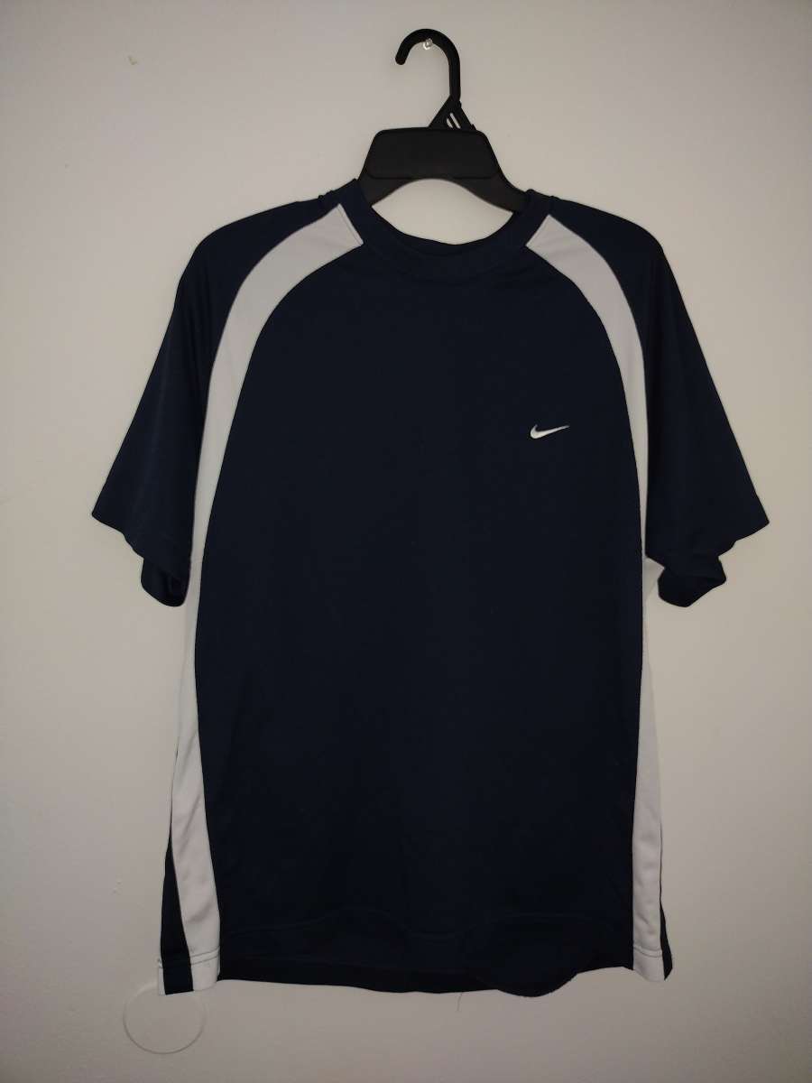 NIKE Mens Blue White Athletic TShirt SIZE XL