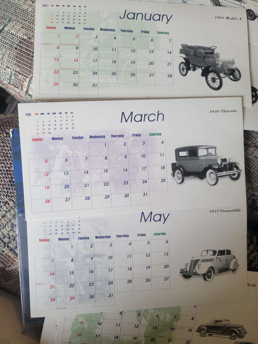 Ford motors classic collections 2006 AD calander