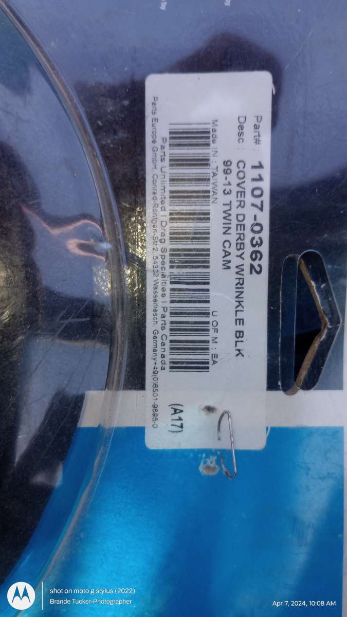 Drag Specialties Derby Cover Wrinkle Black