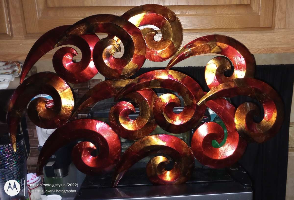 3D metal Chinese wind or abstract wall art
