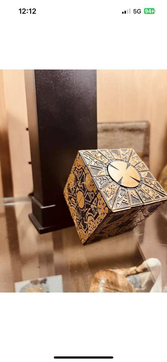 Hellraiser Puzzle Box  Solid Resin  Lament Configuration Siz
