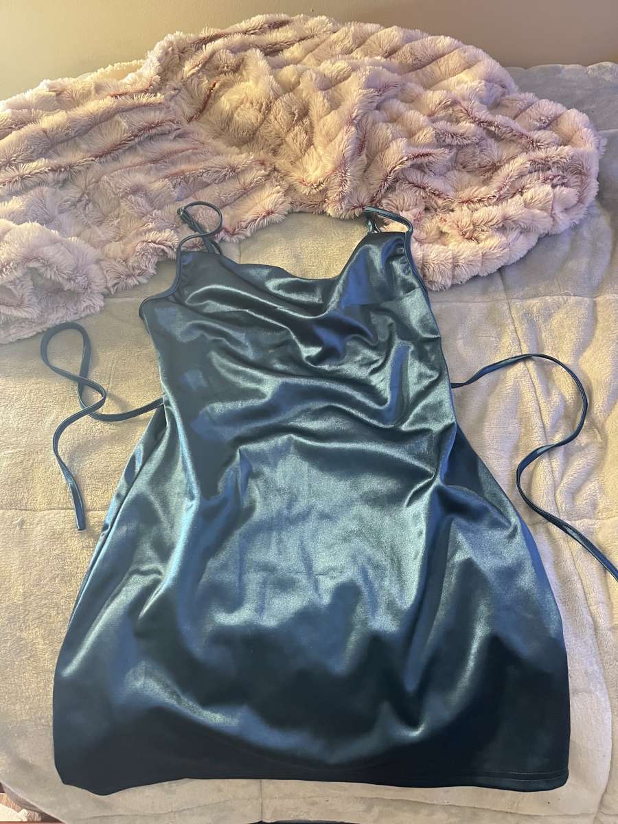 silk short homecoming dress