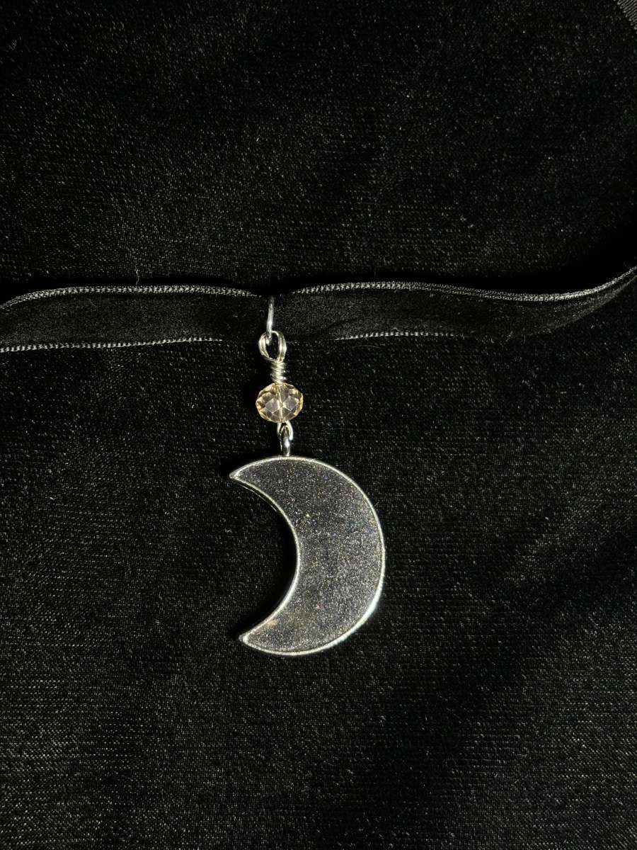Crystal Crescent Choker