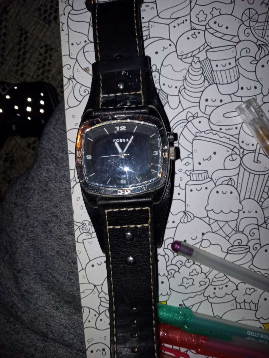 fossil big tic tac watch