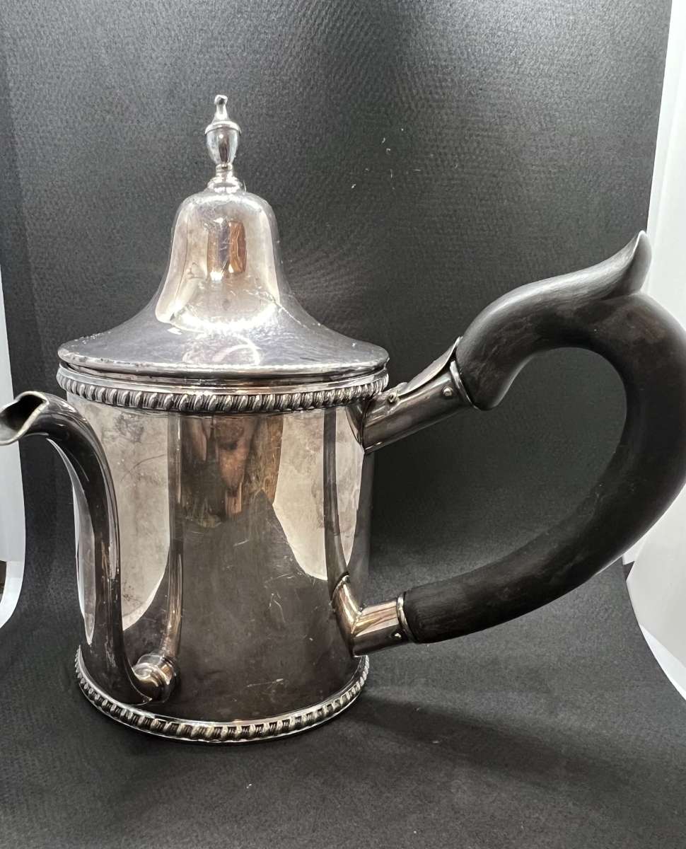 Wonderful Old Vintage Sliver Plated Tea Pot With Birtsh Lago