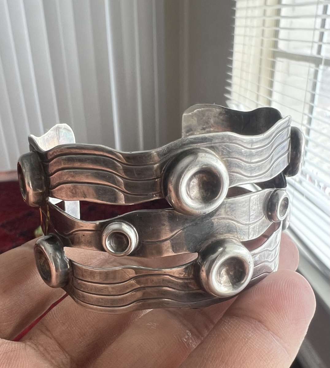 old Vintage Solid Sliver Bangle for hand