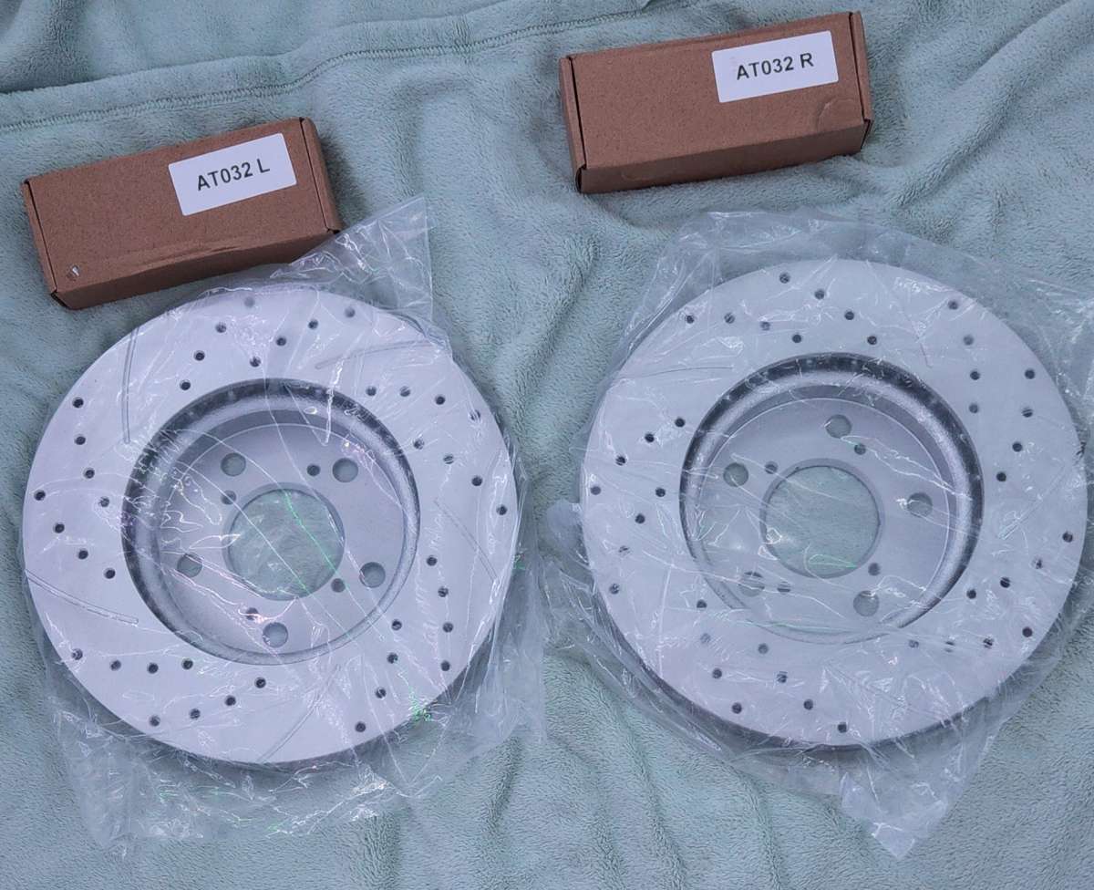 Front  Rear Drilled Brake Rotors For Honda Civic 2007