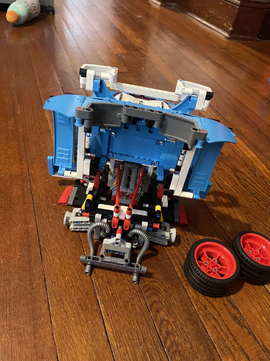 built Lego technic rally car 42077