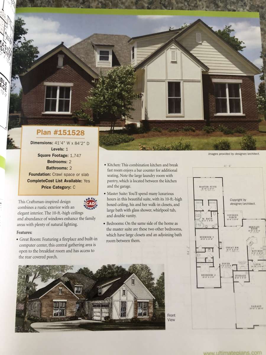 Book One Story House Plans Bible  Over 450 Home Plans in Ful