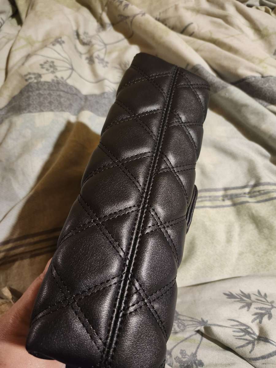 Black quilted design crossbody