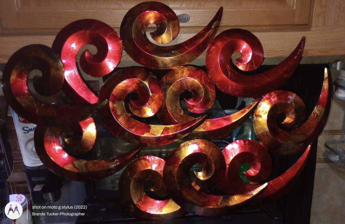 3D metal Chinese wind or abstract wall art