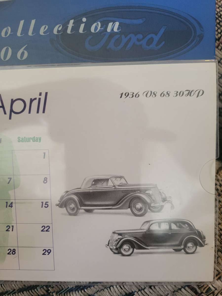 Ford motors classic collections 2006 AD calander