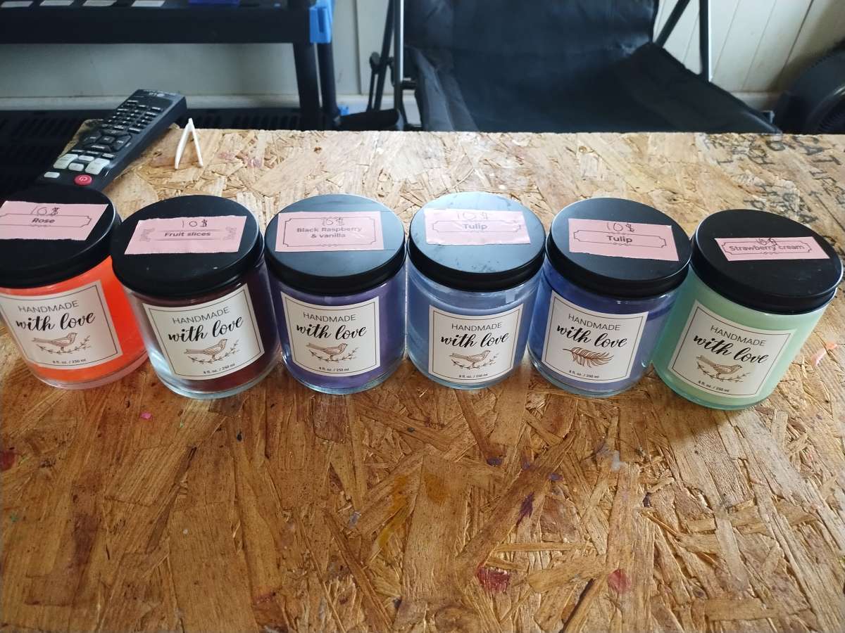 homemade candles