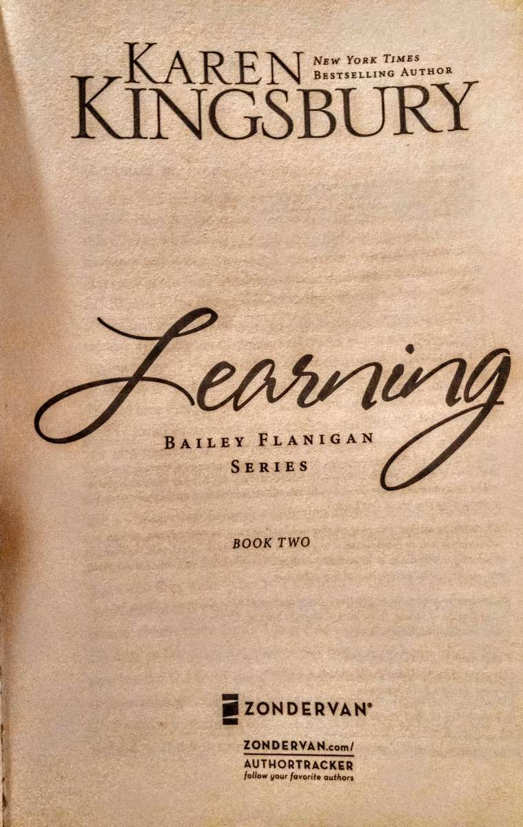 Learning Book by Karen Kingsbury