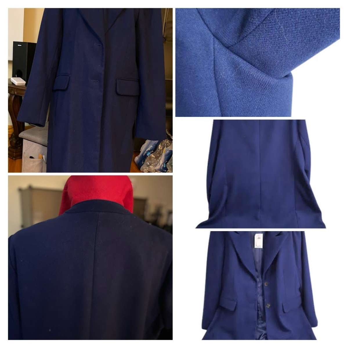 Banana Republic Blue Long Coat NWT Size XL
