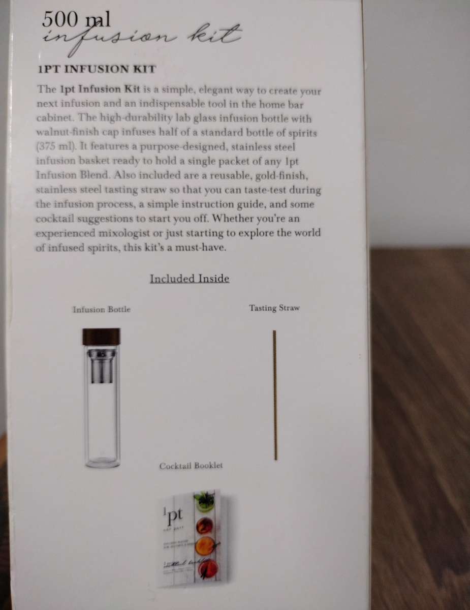 1pt One Part Co Infusion Blender BarAlcoholic Drinks