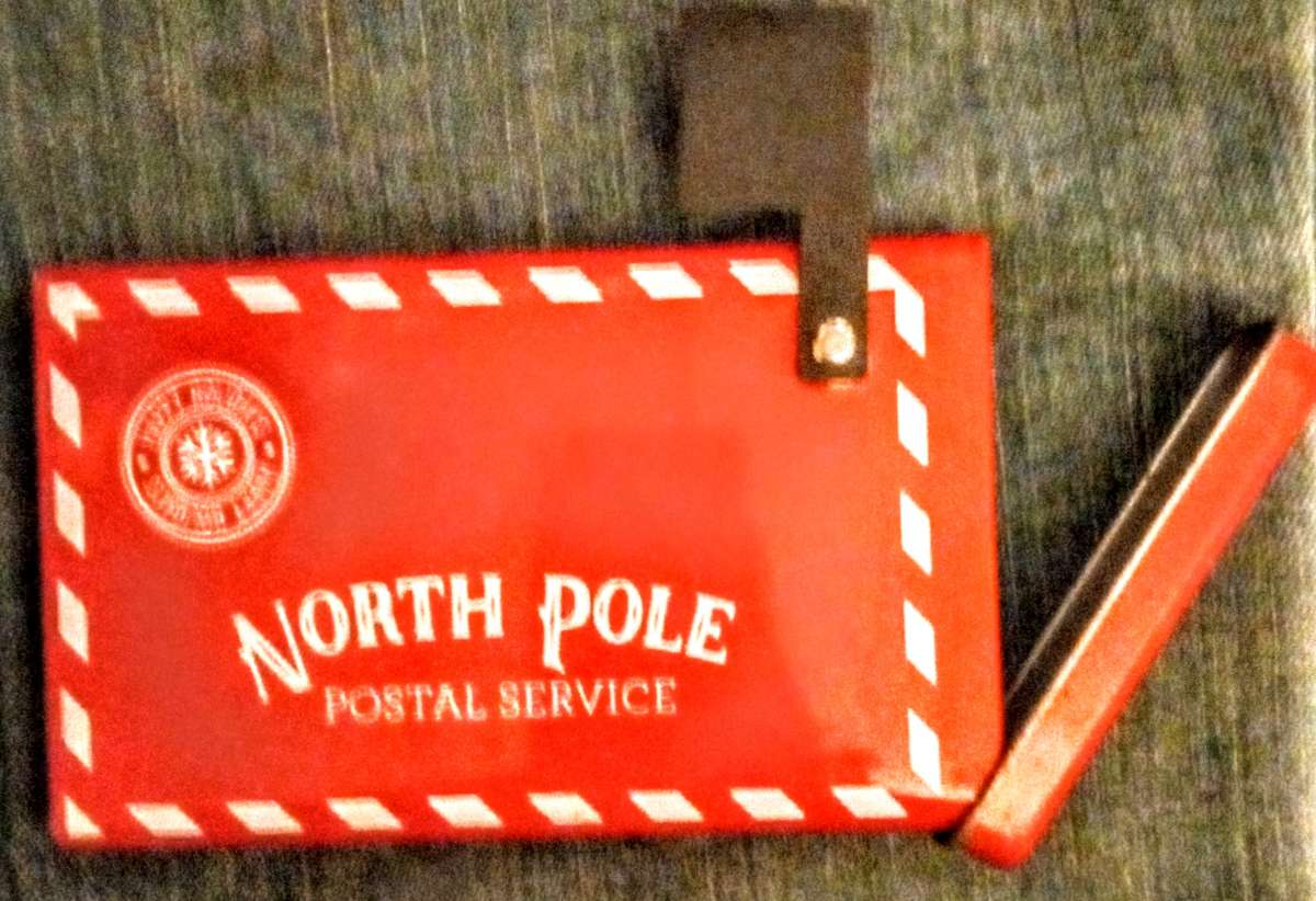 North Pole Postal Service Novelty Mailbox
