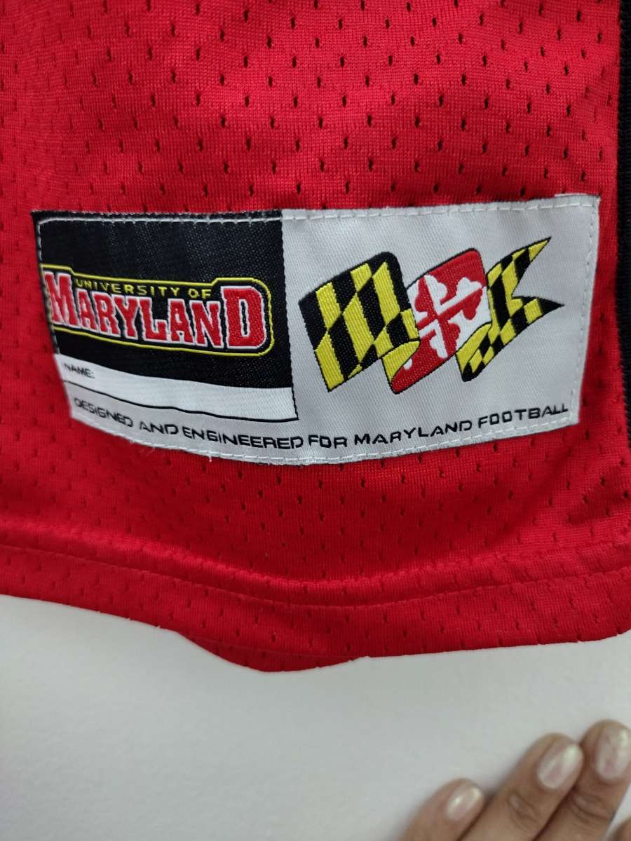 Under Armour Maryland Terrapins Terps Red White Jersey 1