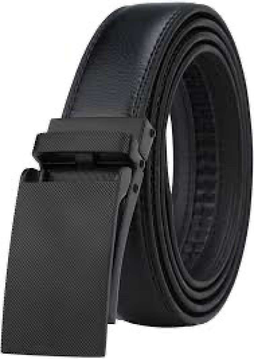 Ratchet Dress Belt with Automatic BLACK