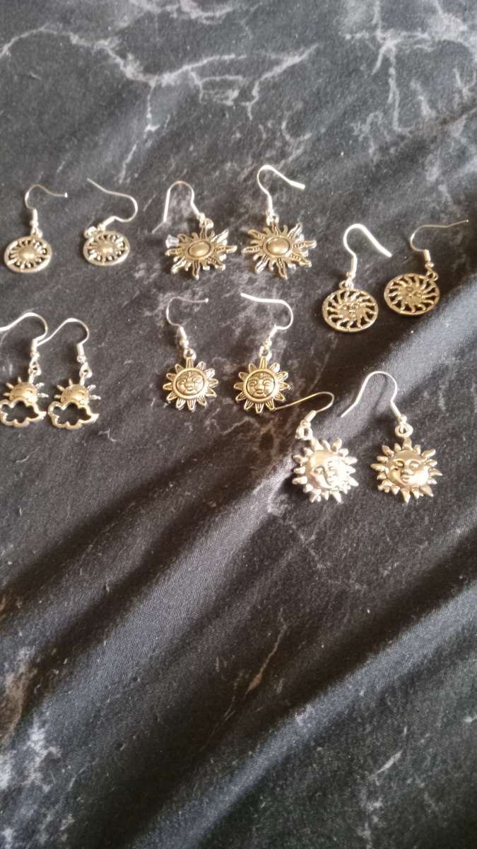 Sun Themed Earrings