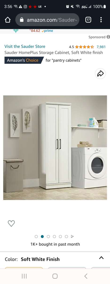 white cabinet