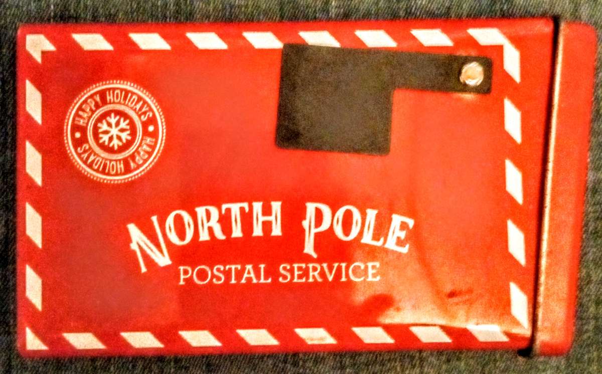 North Pole Postal Service Novelty Mailbox