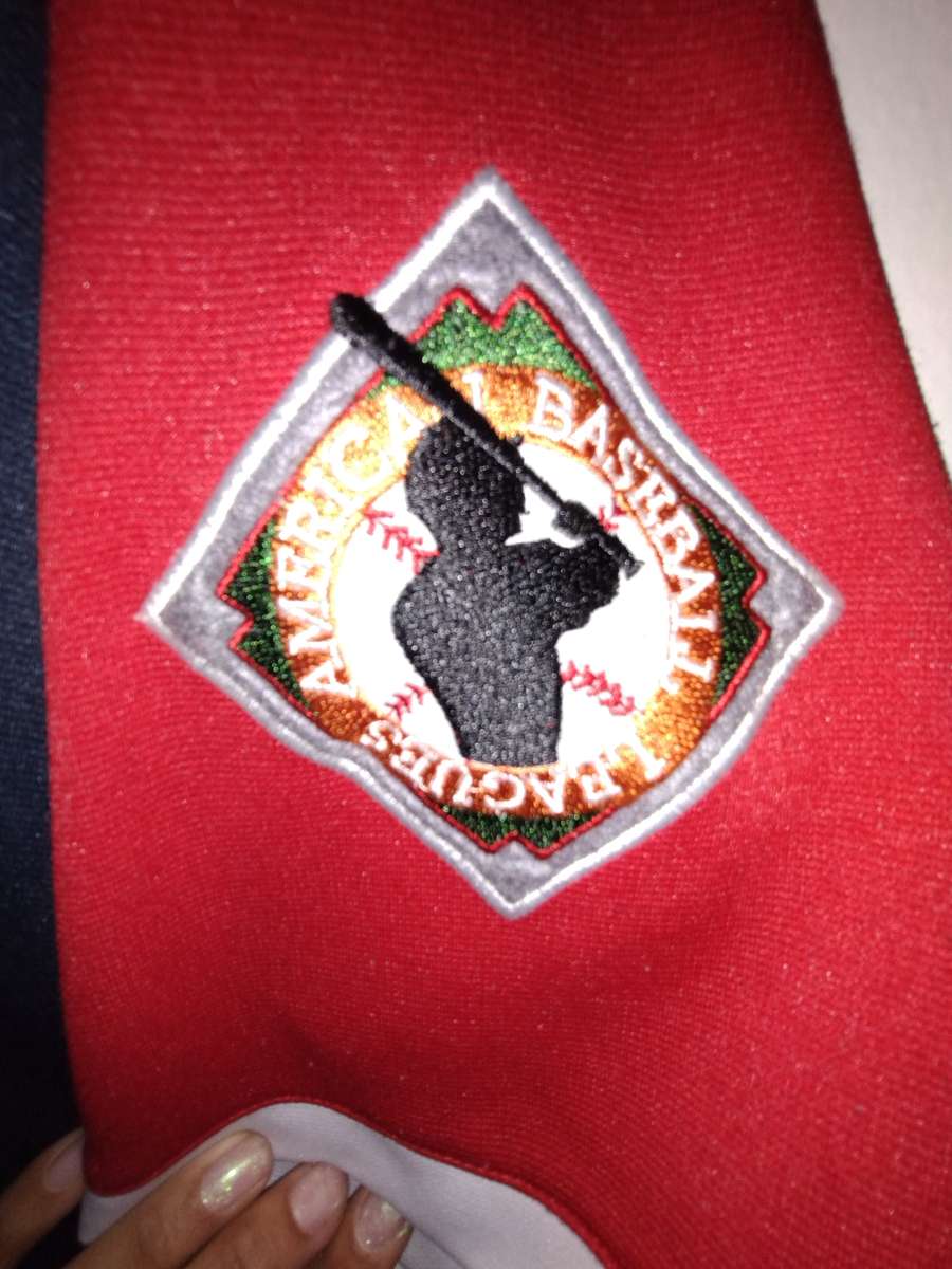 Boom X Sports Baseball New York Jersey Navy Blue and Red