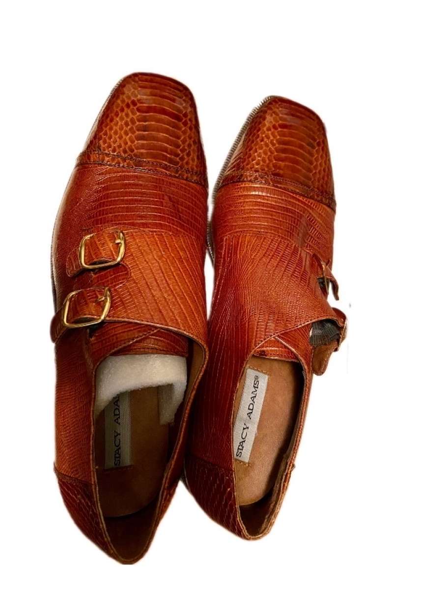 Stacy Adams Mens Kasimir Brown Square Toe Monk Strap Dress S