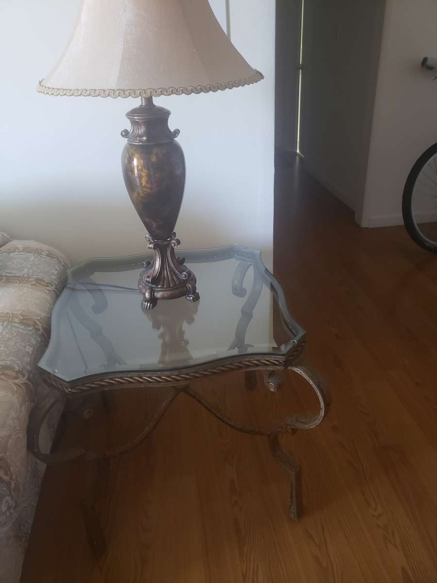 1 coffee table 2 end tables 1 entry table its a set