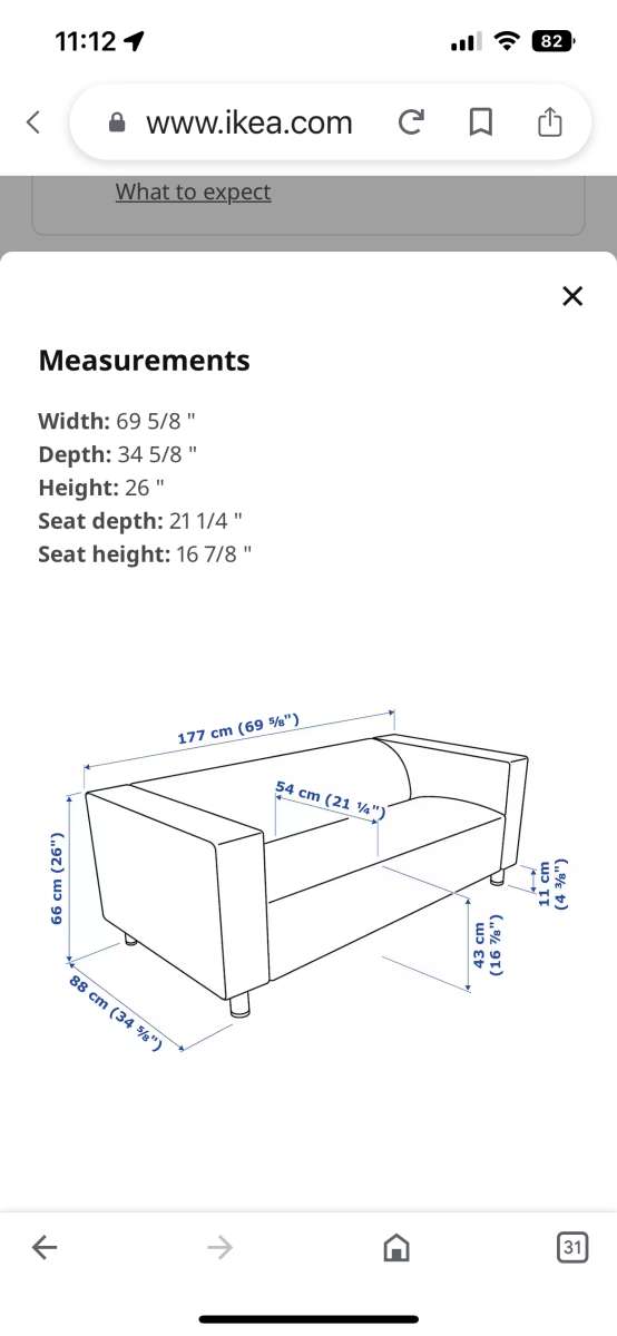IKEA KLIPPAN COUCH