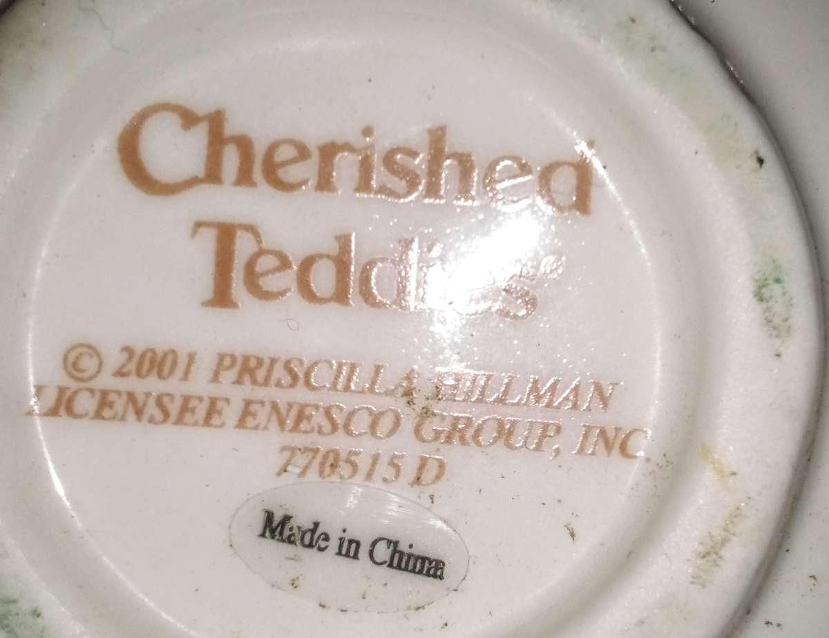 cherished teddies tea cup