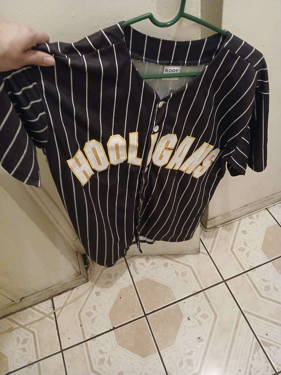 Bruno Mars Hooligans Baseball Jersey Black Shirt Size M