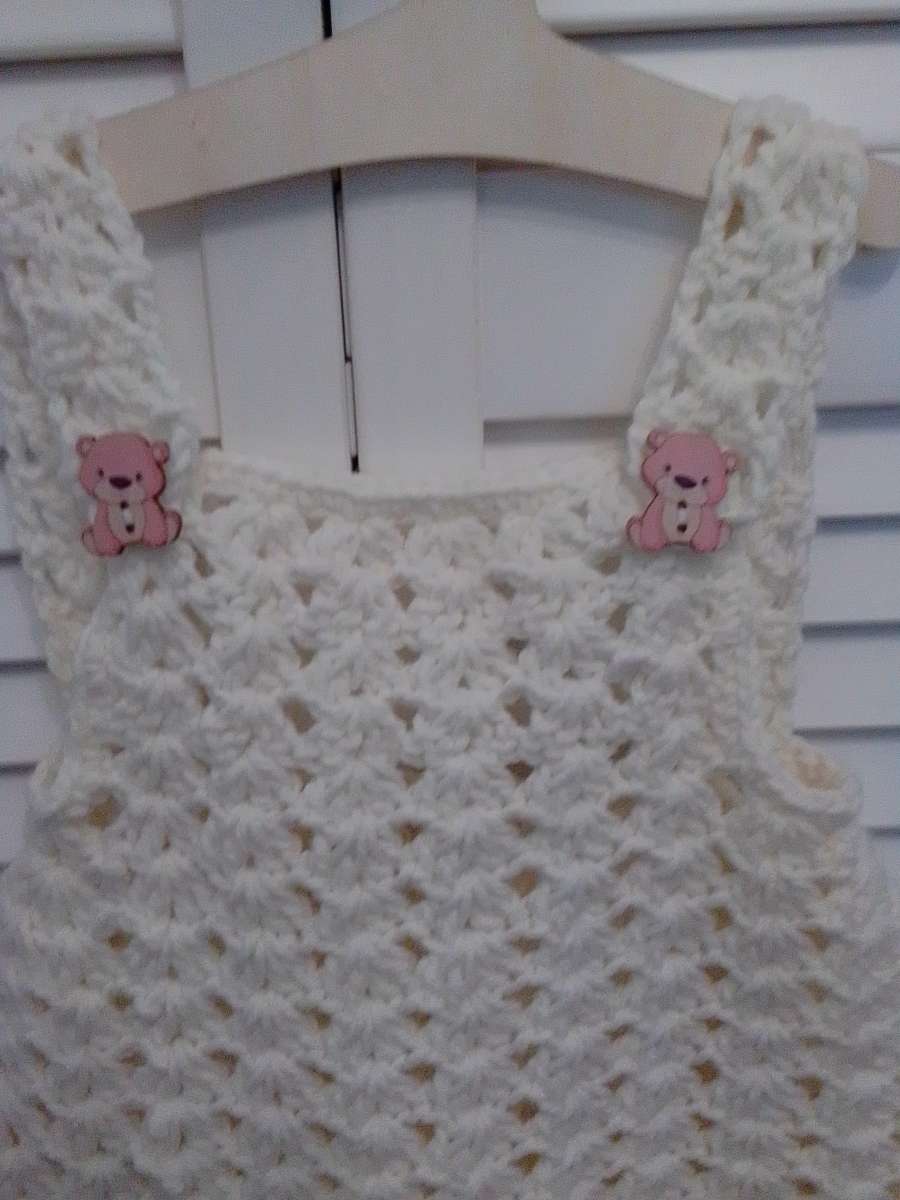Baby Romper handcrafted by Yarn Artist The Angry Crocheter