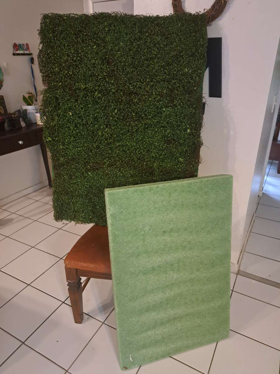 Artificial fake Grass wall decor stand