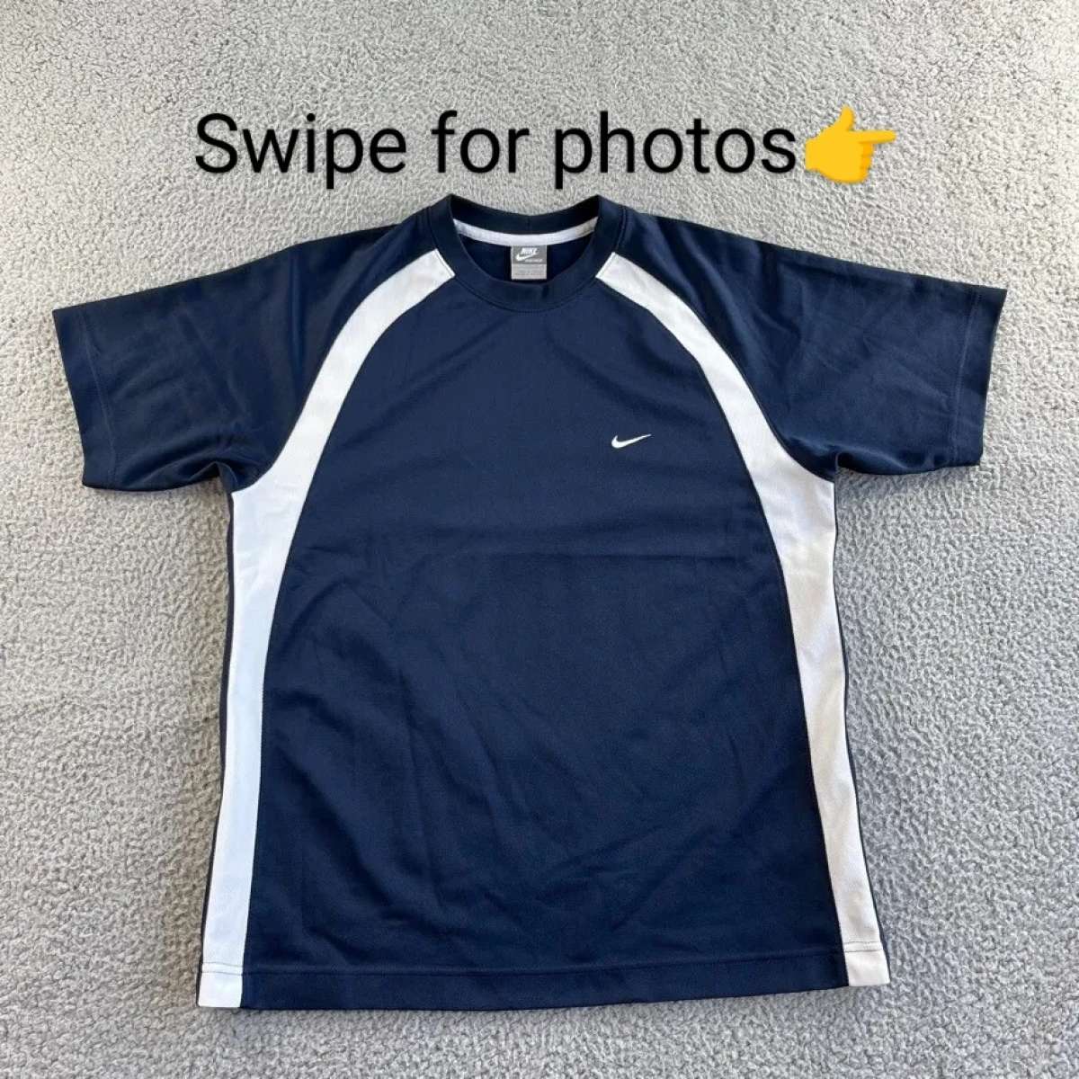 NIKE Mens Blue White Athletic TShirt SIZE XL