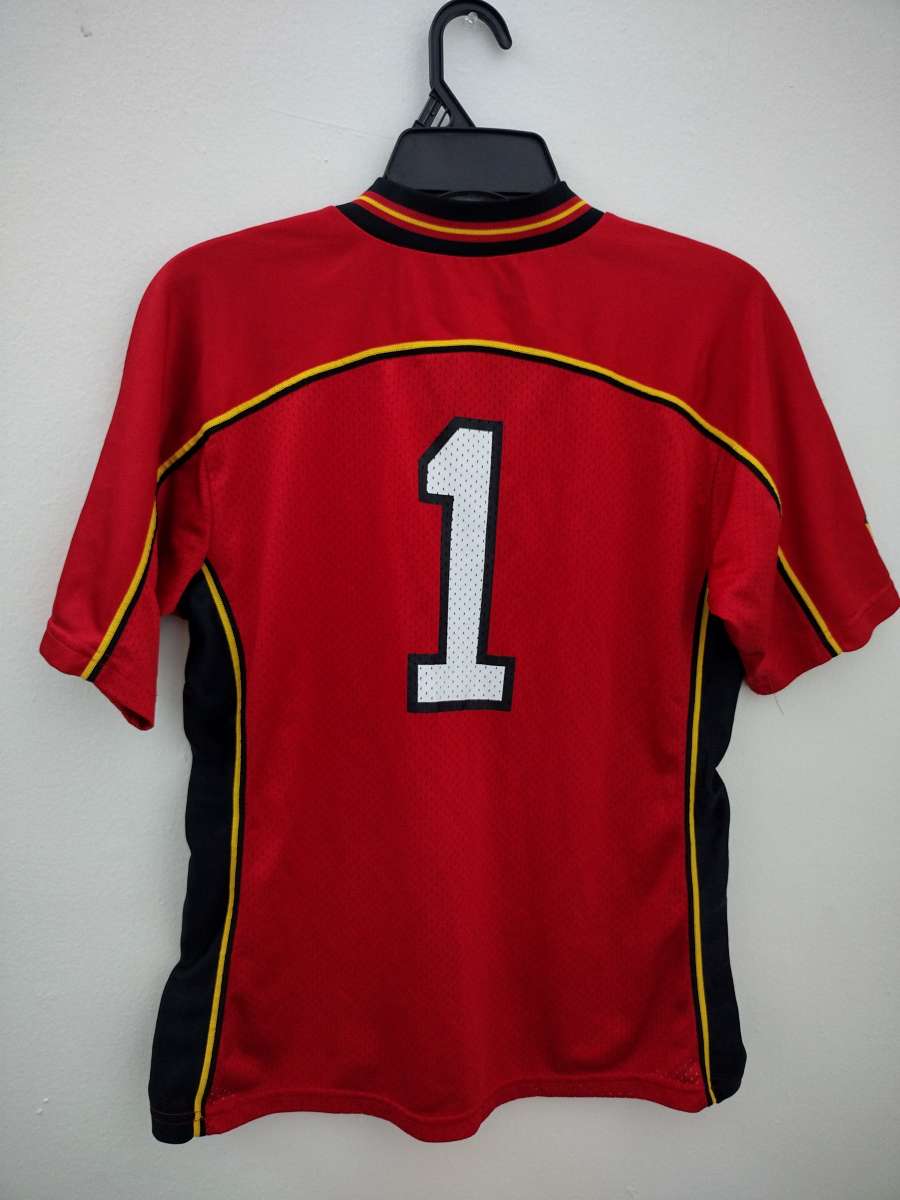 Under Armour Maryland Terrapins Terps Red White Jersey 1