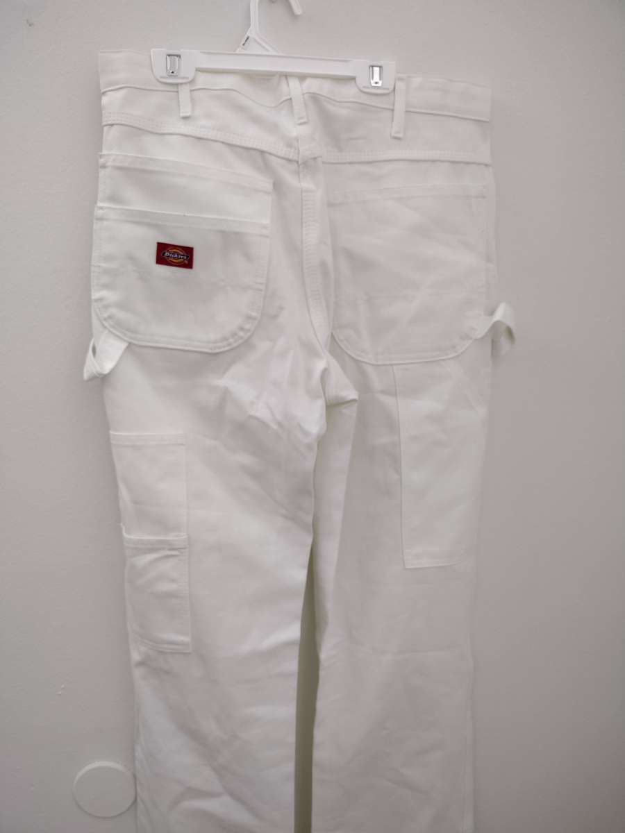 Dickies White Relaxed Fit Carpenter Jeans MENS SIZE 3232