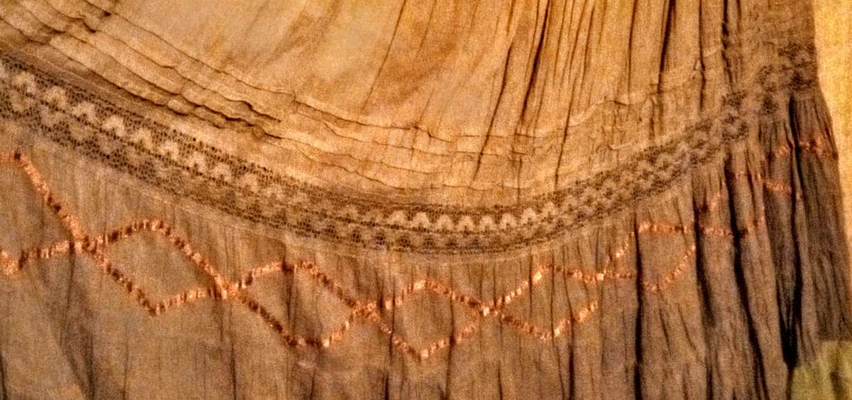 Yellow and Brown Boho Skirt