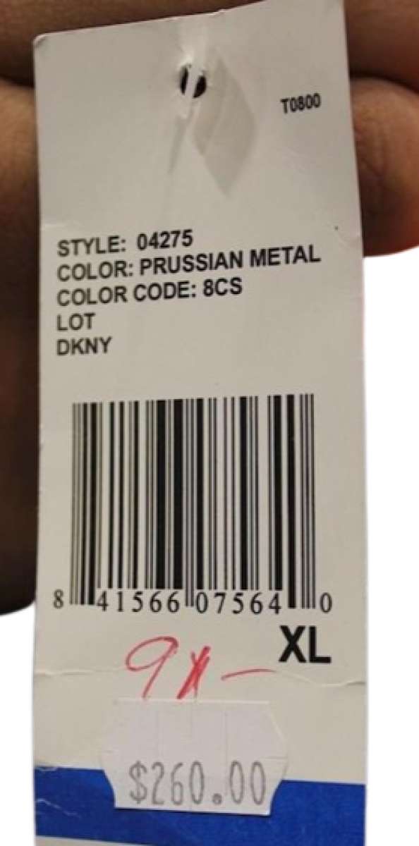 Dkny Womens Navy Button Up Coat SZ XL