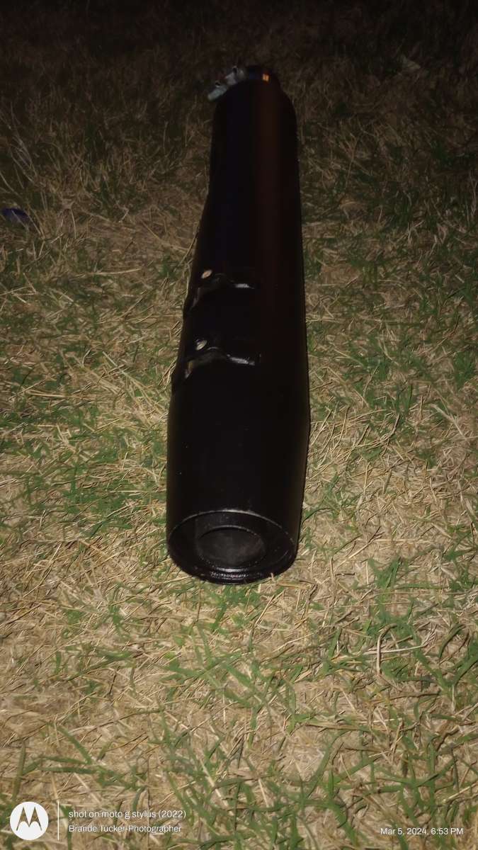 Harley Davidson Black Exhaust Pipe