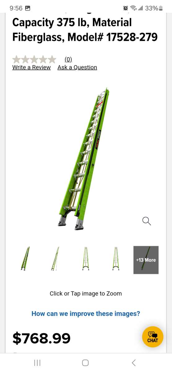 ladder 28ft good Condition New salen each  355