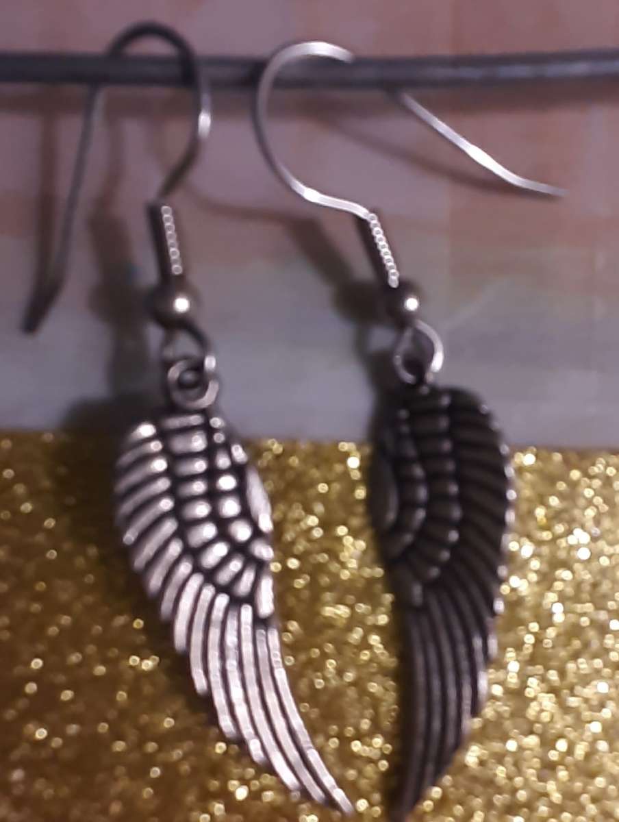 Silver Feather Earrings