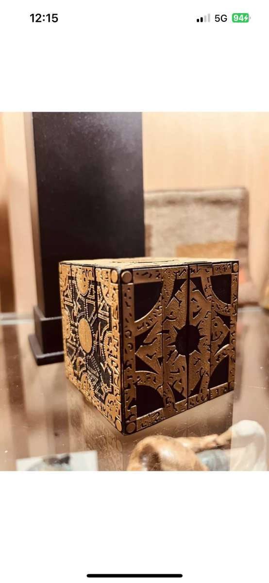 Hellraiser Puzzle Box  Solid Resin  Lament Configuration Siz